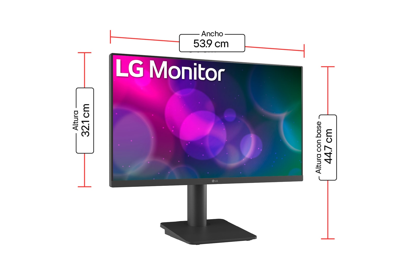 Dimensiones Monitor IPS Full HD de 24 pulgadas